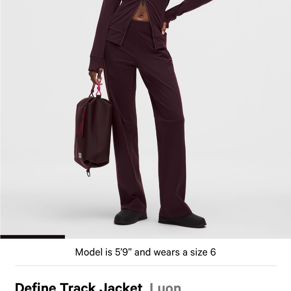 Lululemon Define Track Jacket Luon Black Plum size 10 and Indochine Blue Size 10 - Picture 2 of 7